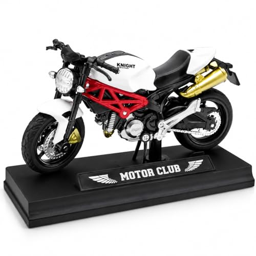 Image of PLUSPOINT Die cast Motorcycle Toy Bike Scale Model Vehicles Alloy Simulation Superbike Also for Car Dashboard Kids Adult Alloy Highly Simulation Model Vehicle Motorbike Street Machine Kids Toy Gift