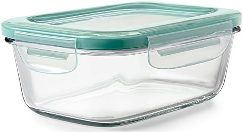 OXO Good Grips 3.5 Cup Smart Seal Glass Rectangle Food Storage Container, Clear & Good Grips 1.6 Cup Smart Seal Leakproof Glass Rectangle Food Storage Container - Thumbnail 2