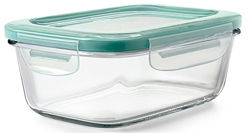 OXO Good Grips 3.5 Cup Smart Seal Airtight Glass Rectangle Food Storage Container by OXO - Used condition - US$13.76