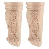 Mensola Corbelliera in Legno Intagliato G-122 8x18 Cm 2 Pezzi