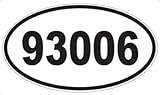 US Decal, Inc. Number 93006 Oval Sticker