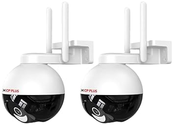 CP PLUS 4MP Wi-fi Full Color Outdoor Smart Security Camera | 360? with Pan & Tilt | Two Way Talk | Human Detection | Night Vision | Supports SD Card (Up to 128 GB) | Alexa & OK Google - CP-Z43A