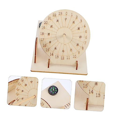 Reloj de sol educativo para aprender astronomía en el jardín con proyectos de madera DIY 5