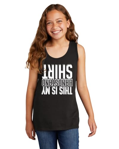Threadrock Girls This is My Handstand Shirt Youth Tank Top3
