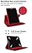 World biz 10 inch Tablet Case - Universal Stand Case Folio Cover Leather 360° Rotating Case Fits for Samsung Tab A7/A8, Tab A9 plus 11",iPad 9.7/10.2,iPad 10.9, Lenovo Tab M10, Fire HD 10 (Red)
