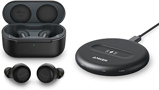 Nuovi Echo Buds (2ª generazione) | Auricolari wireless con cancellazione attiva del rumore e Alexa | Custodia di ricarica wireless, colore nero + Base di ricarica wireless da 5 W PowerWave