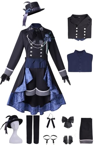 Cosplay Ciel Phantomhive robe de soirée anime Halloween carnaval femme S