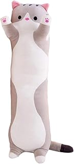 Decdeal Miękkie pluszaki kotki, poduszka miła dla skóry, nietoksyczna, elastyczna, może służyć jako poduszka do ozdobna