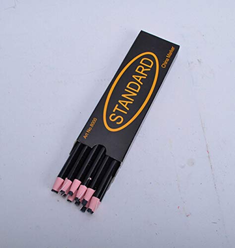 ZHONGJIUYUAN 12 canetas marcadoras de vidro destacáveis, metal/madeira/chinesa, lápis de graxa para