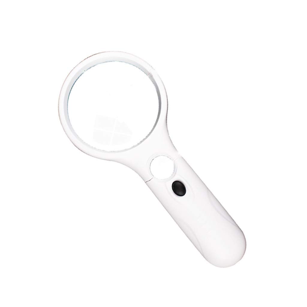 Loupe lumineuse pour malvoyants et lecture de petits caractères avec LED