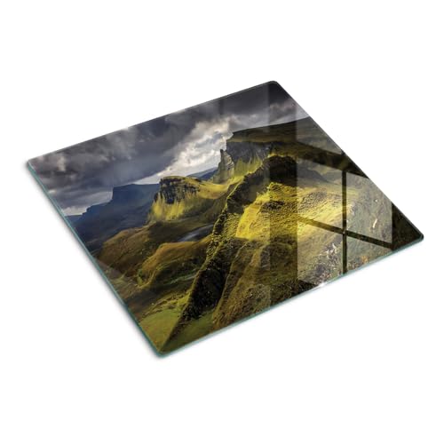Protège-plan de travail 60x52 cm verre rectangulaire moderne impression symétrique - 2