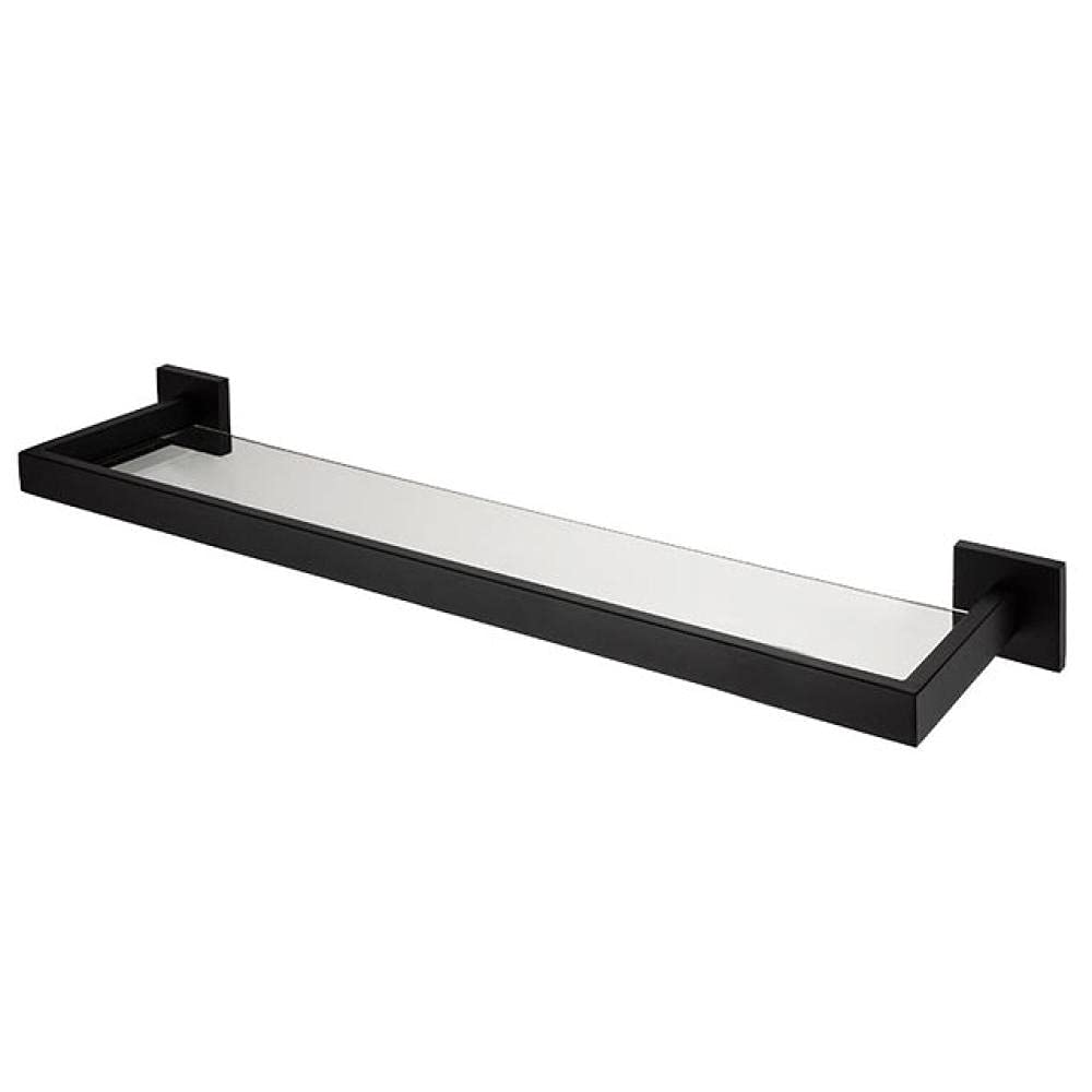 Étagère en verre avec porte-serviettes moderne en acier 304