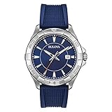 100 m Bulova Analoger Quarz Uhr mit Elastodien Armband 96B298