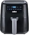 Salton Digital Air Fryer XL, 5 L/5.3 Qt, 8 Pre-Programmed Functions for Oil Free Frying with Temperature Control & Overheat Protection, Black (AF2085)