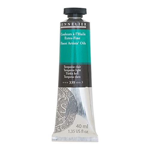 SENNELIER Artists' Extra Fine Oil, 40 ml Tube, Series 3, Turquoise Light, (10-130411-339)