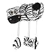 Garneck Bambino Attività Spirale Peluche Passeggino Bar Giocattolo Accessori Culla Giocattoli Con Musica Appesi Sonaglio Giocattolo Per Neonato Bambino Nero, Bianco