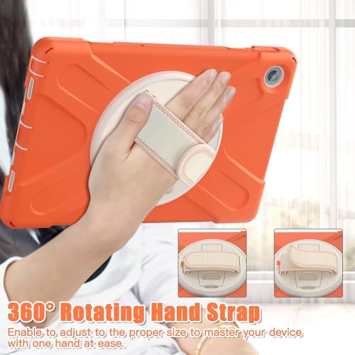 Coque Lenovo Tab M10 Plus 3e gén 10.6 orange avec protège-écran - 4