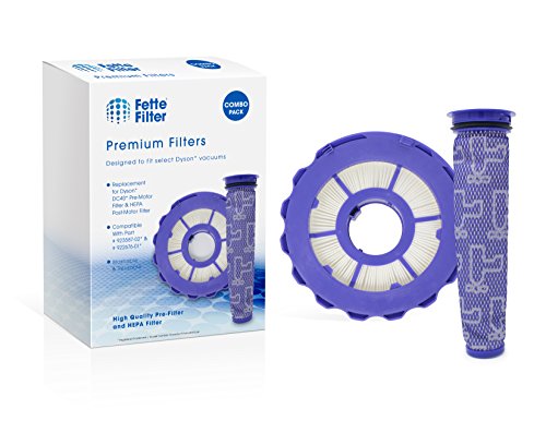 Fette Filter - HEPA Post-Motor Filter & Pre-Motor Filter Compatible with Dyson DC40. for Animal, Multi Floor, Origin and Total Clean Vacuums. Compare to Part # 923587-02 & 922676-01 (Pack of 1)