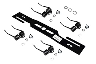 Scarifier blade Lawn mower blade Moss remover + 4 x hardened double spring