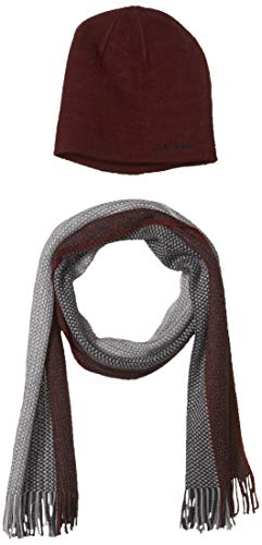 Calvin Klein メンズ帽子とスカーフセット US サイズ: One Size カラー: レッド