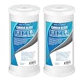 Metpure Universal 5 Micron 10” x 4.5” Whole House Carbon Water Filter Cartridge Replacement - Coconut Shell Carbon Block CTO. Compatible with/Replacement Pentek, Dupont, GE, etc. 2-Pack