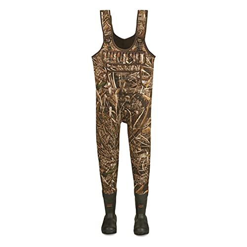Guide Gear Men’s Hunting Chest Waders with Boots, Big and Tall Extreme Insulated, 2000 Gram, Realtree Max-5, 14D (Medium)