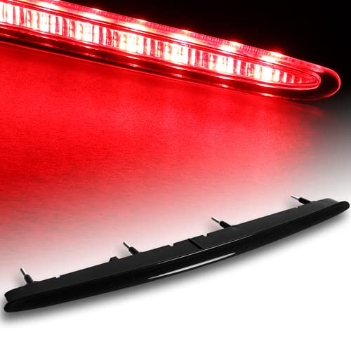 HK5 Chrome Housing LED Rear Third Brake Tail Stop Light Compatible with 2008-2013 BMW E82 E88 1-Series 125i 128i 130i 135i Coupe Convertible, 2009 2010 2011 2012 (Smoked Lens)
