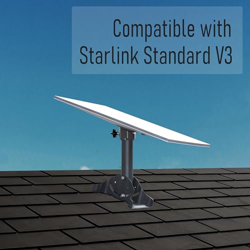 Satellite Oasis SL3-PIVOT Starlink Generation 3 Heavy Duty Pivot Roof Mount Kit Compatible With Gen3 / V3 Starlink Standard Dish thumb #2