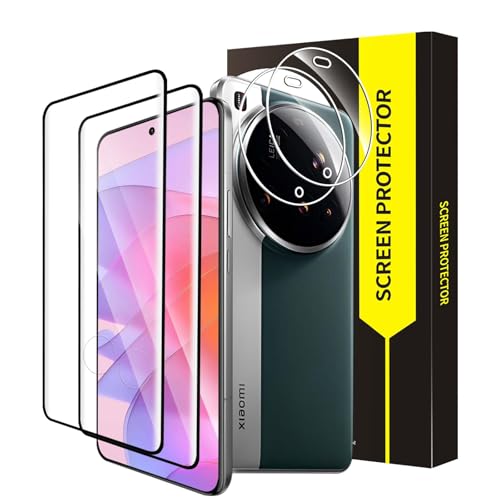 Cable Leader 2+2 Stück Schutzfolie für Panzerglas für Xiaomi 15 Ultra 5G 3D-Volle Bedeckung HD-Klar Kristallklar Fingerabdruck-ID 9H Härte Anti-Kratzen Anti-Schock Xiaomi 15 Ultra Displayschutz
