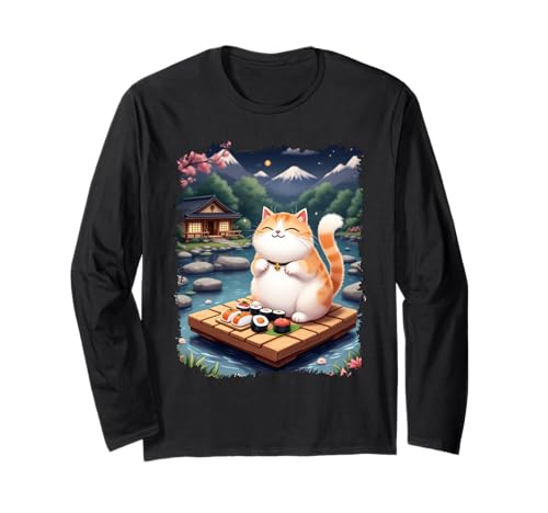 ���킢���L���i�I�^�N�ʔ����L�A�j�����{�̔L Kawaii Cat Sushi Anime Japanese Cats ����T�V���c