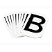 Brady 5050-B, 50511 Vinyl 5050 Series Letter Label w/Legend: B, 50 Packs of 10 pcs