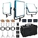 Dracast Plus Series Newsroom Kit â€“ Daylight LED 3 Light Kit with V-Mount and Gold Mount Battery Compatibility