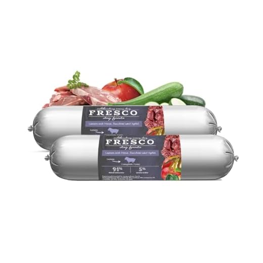 Fresco BARF Wurst Menü - Lamm mit Gemüse