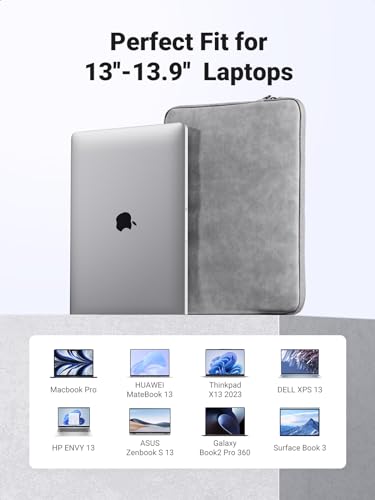 UGREEN Laptop Sleeve 13-14 Inch All-Round Protection Laptop Case Compatible with MacBook Air M2/M1, MacBook Pro M2/M1 - Image 2