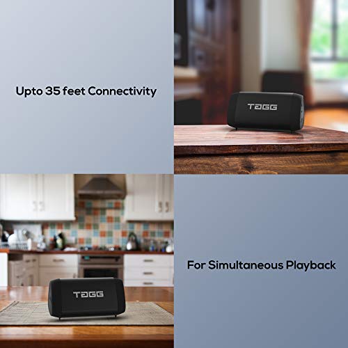 Image of TAGG Sonic Angle 1 10W Portable Bluetooth Speakers Wireless with Dedicated Bass Radiator || Dual Stereo, Water Resistant, 10 hrs Continuous Battery Life