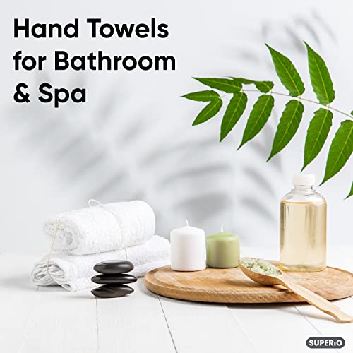 Débarbouillettes de spa en éponge de coton blanc de qualité supérieure