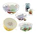 Food Saver Wraps Silicone Stretch Lids Covers reusable for food with IMPROVED GRIP SEALER BPA free, 6 Pack of Various Sizes,Freezer, Microwave and Dishwasher safe, covers any shape by Kitchen Wonders