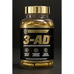 3-AD Black Series- Patented Men's Performance & Vitality Supplement - Muscle, Strength, Energy, Libido, & Recovery Support - 60 Capsules