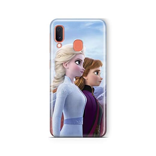 Original y con Licencia Oficial Disney Frozen 2 Funda de teléfono móvil para Samsung A20e Adaptación óptima a la Forma del Smartphone, Funda Protectora de Silicona