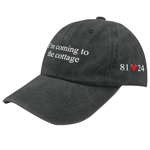 Im Coming to The Cottage Hat for Womens Vintage Washed Distressed Baseball Caps