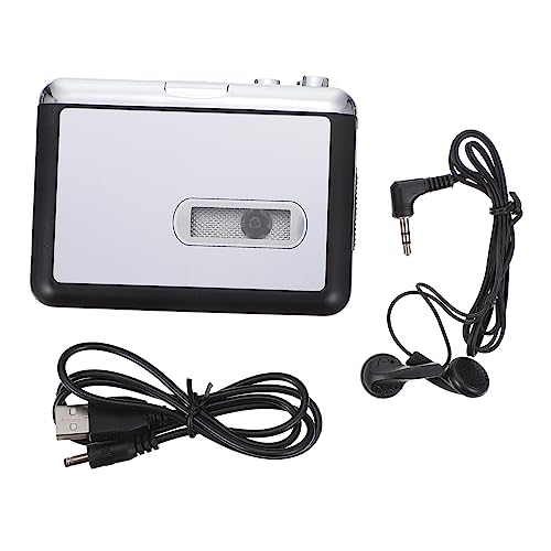 Cassette USB Convertitore Nastro Riproduzione e Conversione Audio Batteria Design Metallo Modalità Automatica e Manuale Compatibile con Musicassette Esterno