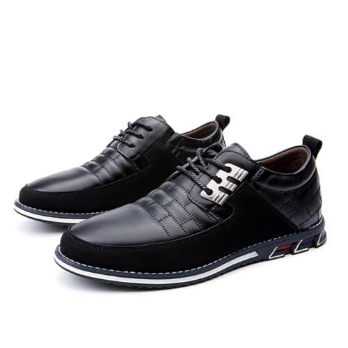 Image of Mens Business Casual Loafers Shoes for Male Lace-up Stylish Work Office Working Oxfords