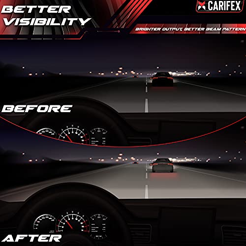 Carifex Compact Led Headlight Bulbs 9005/Hb3 High Beam 9006/Hb4 Low Beam Led - 400% Brighter Than Normal Headlights - Csp Chips - 6000K - Cool White - 30,000 Hours Of Life - Headlight Combo Package 4 #TOP5