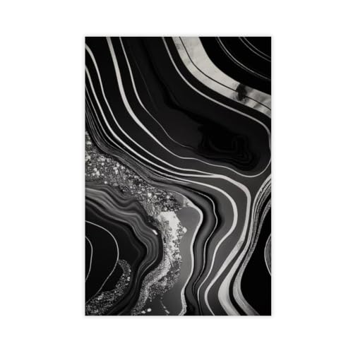 Impression sur toile abstraite texturée grand format 61x91.4cm pour mur de salon