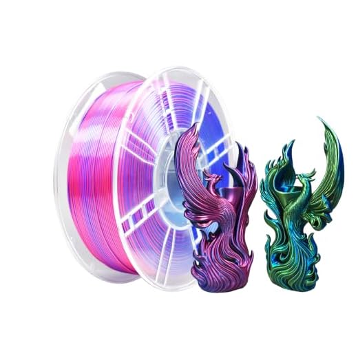 ⚡ iBOSS Silk Tri-Color PLA+ Filament 1.75mm 1Kg, Triple Color Silk PLA Plus Filament, Silk PLA PRO Filament, Neatly Wound 3D Printer Filament, 3 in 1 Multi Color Filament +/-0.02mm, Silk Red Blue Green