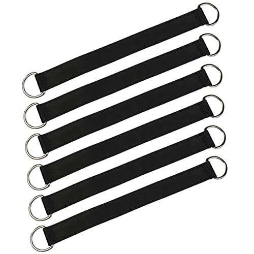 Gogogmee 6pcs Swing Connection Belt Swing Hanging Rope Tree Branch Swing Straps Heavy Duty Hooks Swing Hanging Straps Outdoorswing Swing Rope Gym Kit Polyester Suspension Strap Adjustable