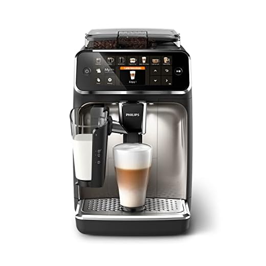 Las 5 mejores cafeteras 7 Philips Serie 5400 Cafetera Superautomática - Sistema de Leche LatteGo, 12 Variedades de Café, Pantalla Intuitiva, 4 Perfiles de Usuario, Cromado (EP5447/90)