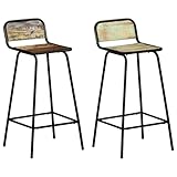 Polyvalent et élégant - Cet ensemble de tabourets est idéal pour une utilisation sur l'îlot de cuisine ou le comptoir, offre une solution d'assise élégante et s'intègre parfaitement dans différents styles de décoration pour des heures de détente en famille et entre amis.