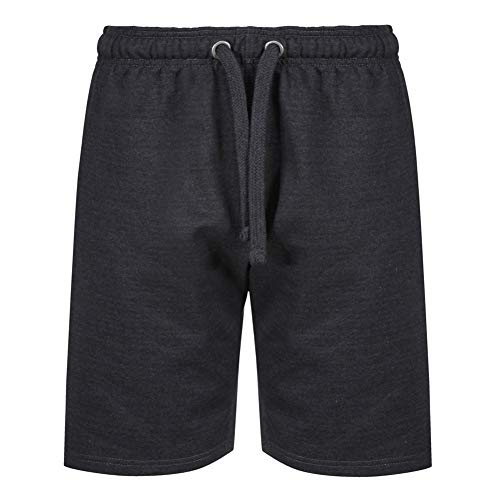 Iron Mountain Mens Reclaimed Yarn Eco Friendly Anti Pil Flexible Comfortable Fleece Short, Charcoal Marl, Medium