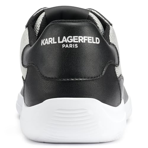 KARL LAGERFELD Men's Recycled Leather Camo White Sole Sneaker2